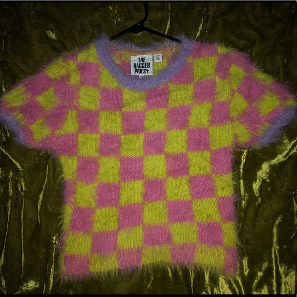 The Ragged Priest Tops - The Ragged Priest data fuzzy crop top